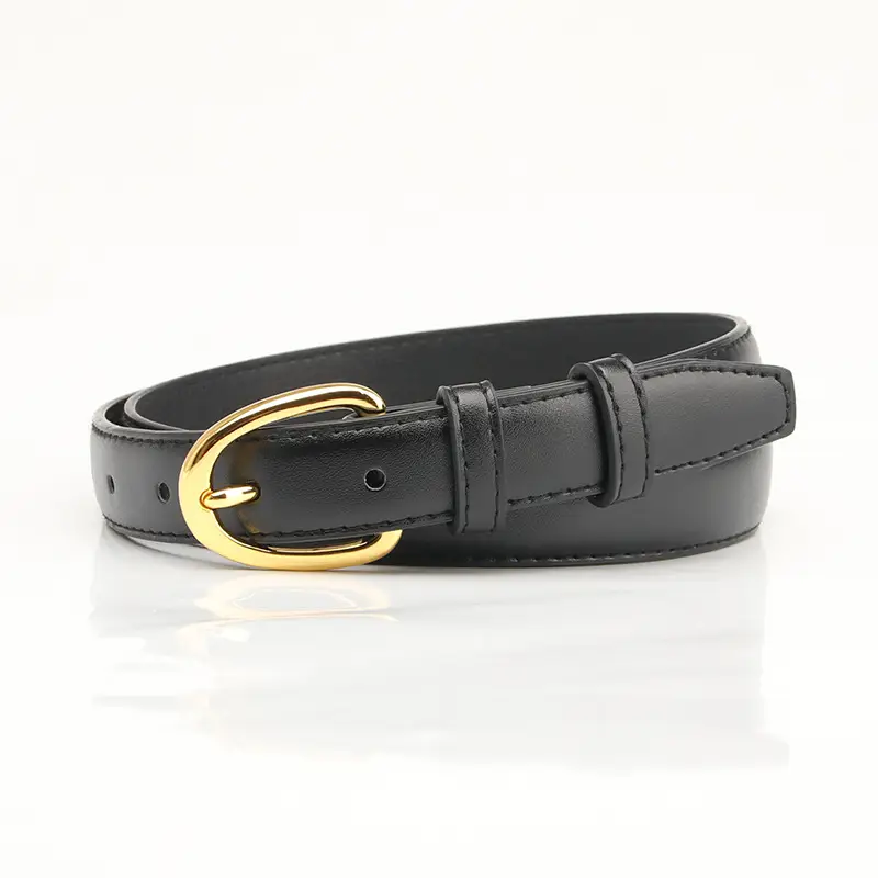 Women PU Pin Buckle Belt Brown Student Decorative - Image 2