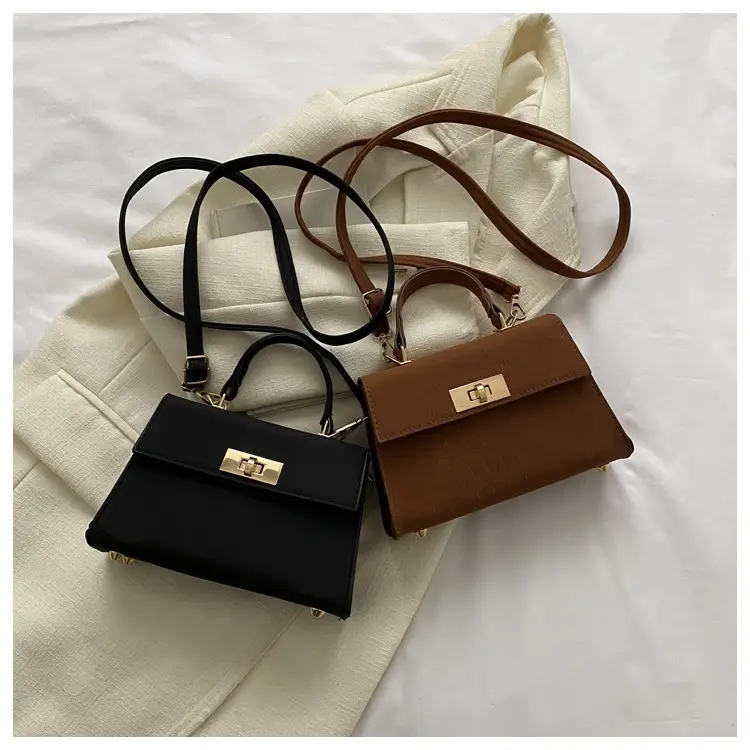 Black Stone Pattern Shoulder Bag for Women 2023