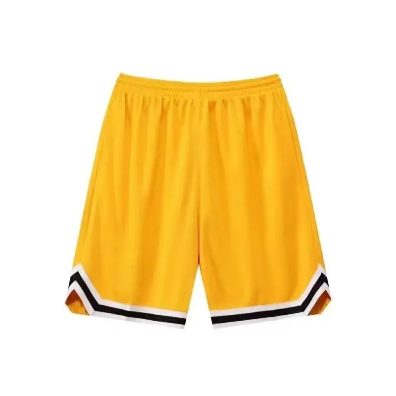 Men's White Basketball Shorts with Black Trim - Image 6