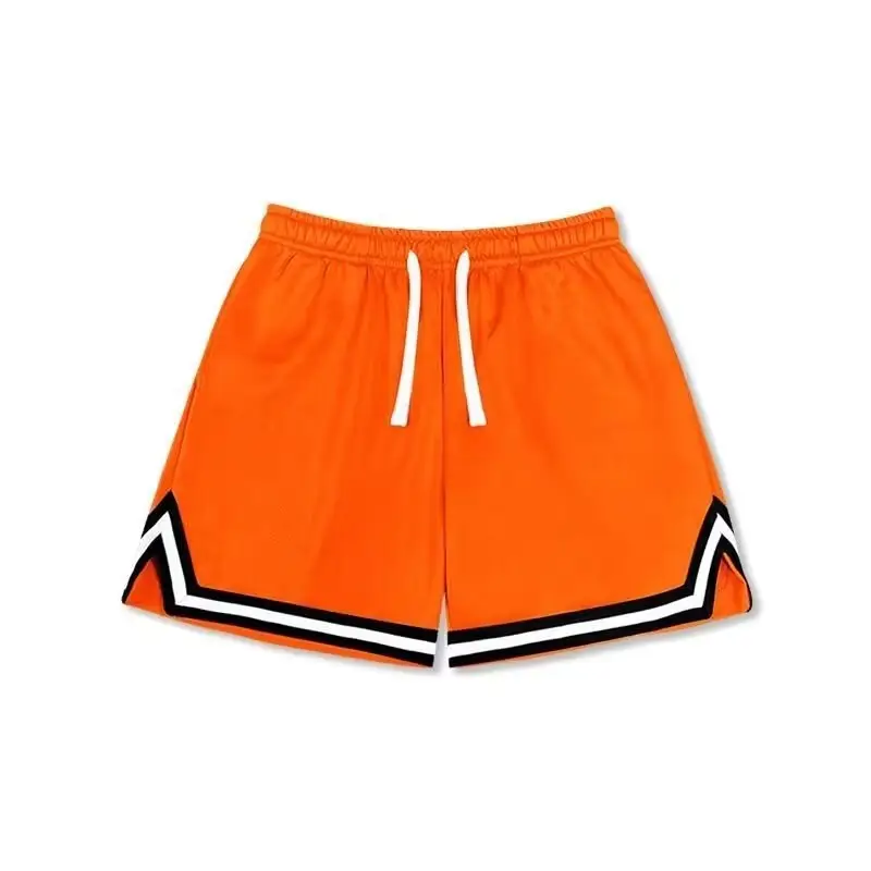 Men's White Basketball Shorts with Black Trim - Image 7