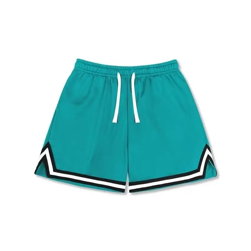 Men's White Basketball Shorts with Black Trim - Image 8