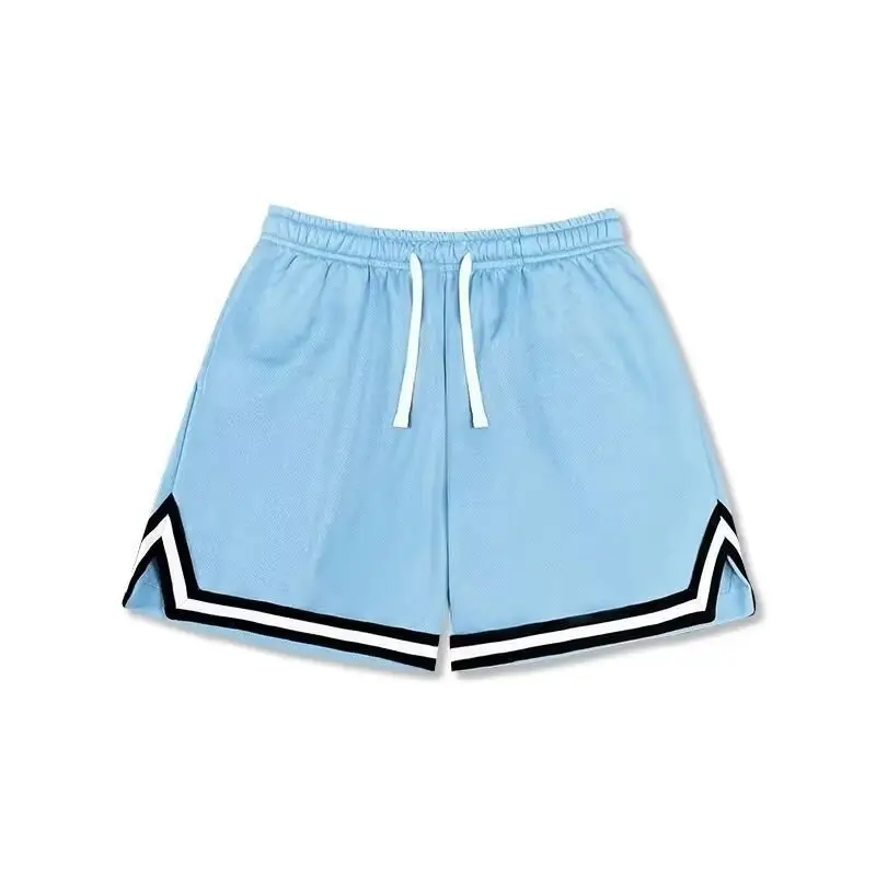 Men's White Basketball Shorts with Black Trim - Image 9