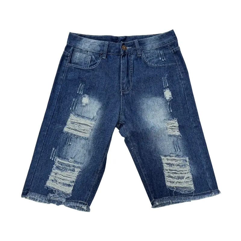 Men Ripped Stretch Jeans Slim Fit Cross Border - Image 3