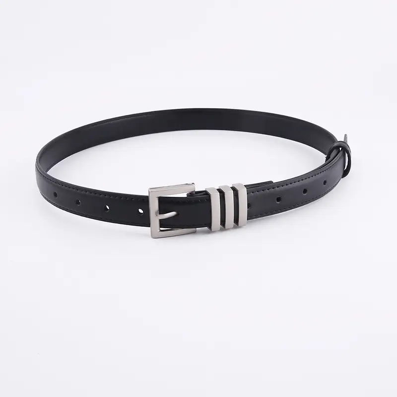 Black Korean Style Belt for Women with Jeans Belt Design