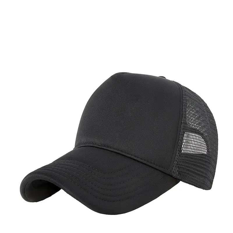 Blue Mesh Truck Cap with High Skull Top Design - Image 7