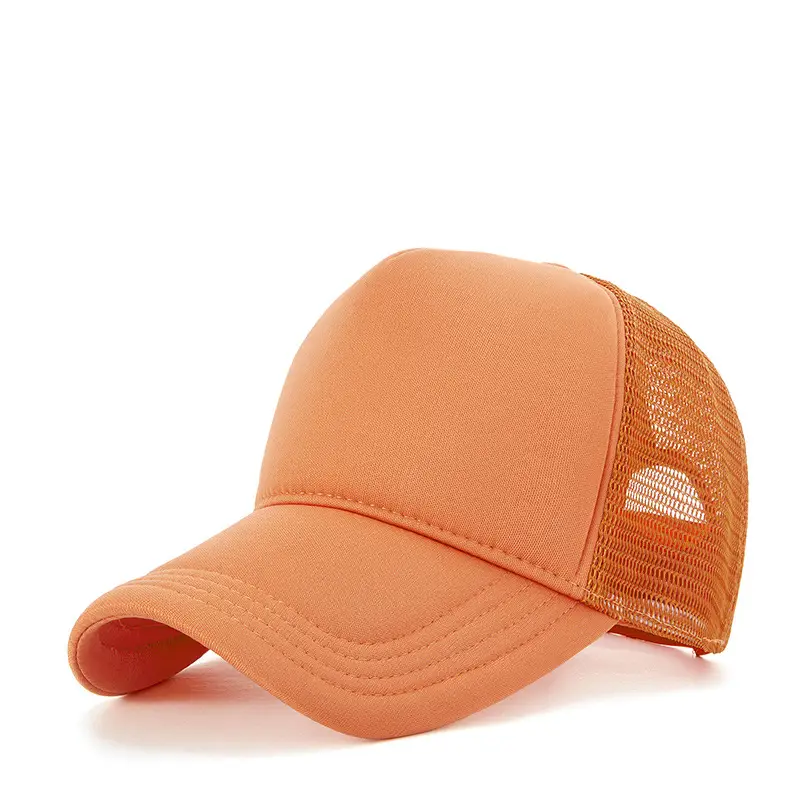 Blue Mesh Truck Cap with High Skull Top Design - Image 2