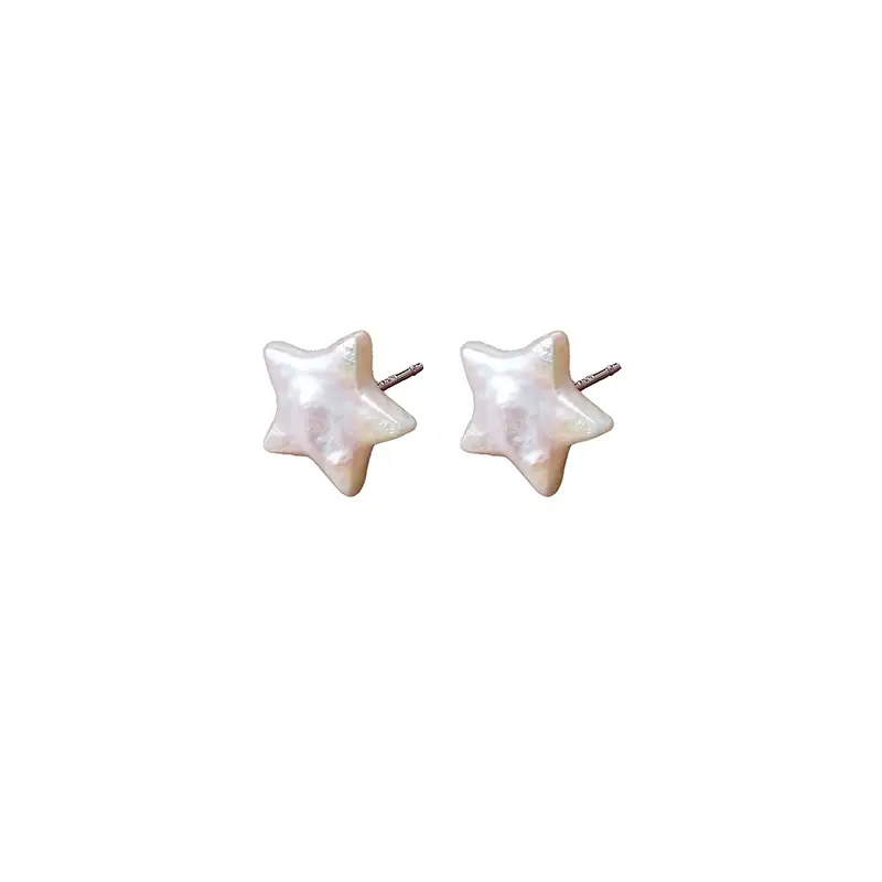 Lucky Star Pearl Earrings S925 Sterling Silver - Image 6