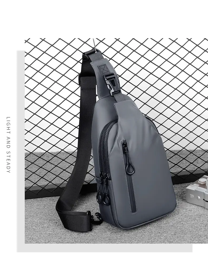 USB Leather Crossbody Bag Water Repellent Small — feature 22