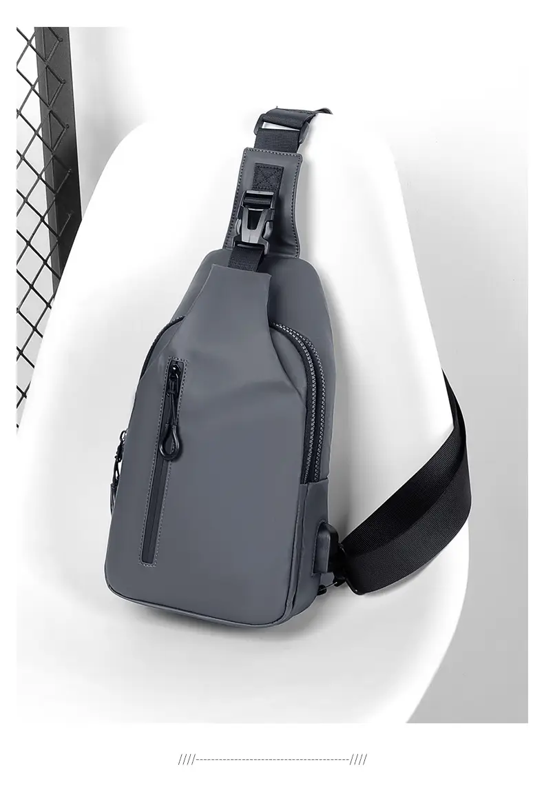 USB Leather Crossbody Bag Water Repellent Small — feature 23