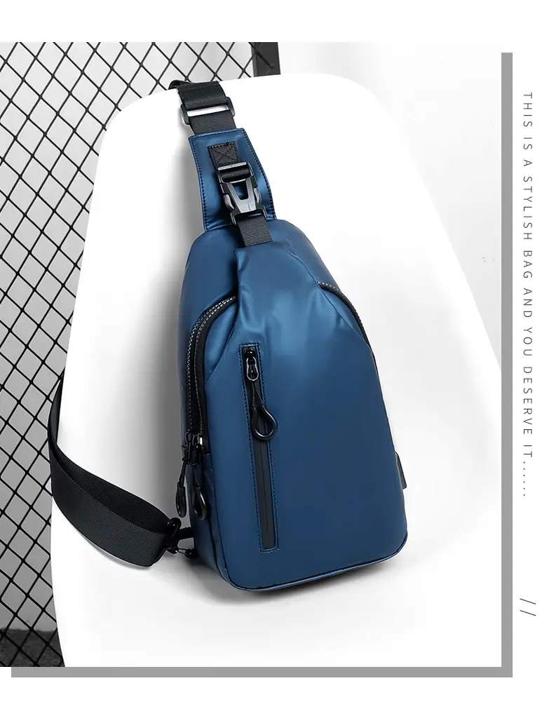 USB Leather Crossbody Bag Water Repellent Small — feature 24