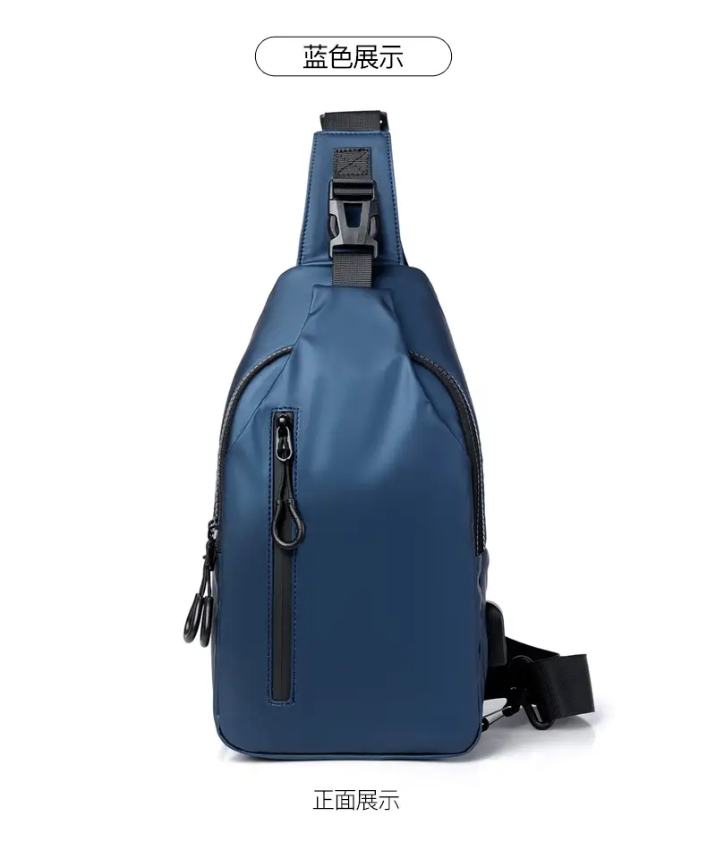 USB Leather Crossbody Bag Water Repellent Small — feature 32