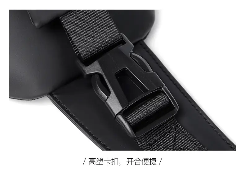 USB Leather Crossbody Bag Water Repellent Small — feature 41