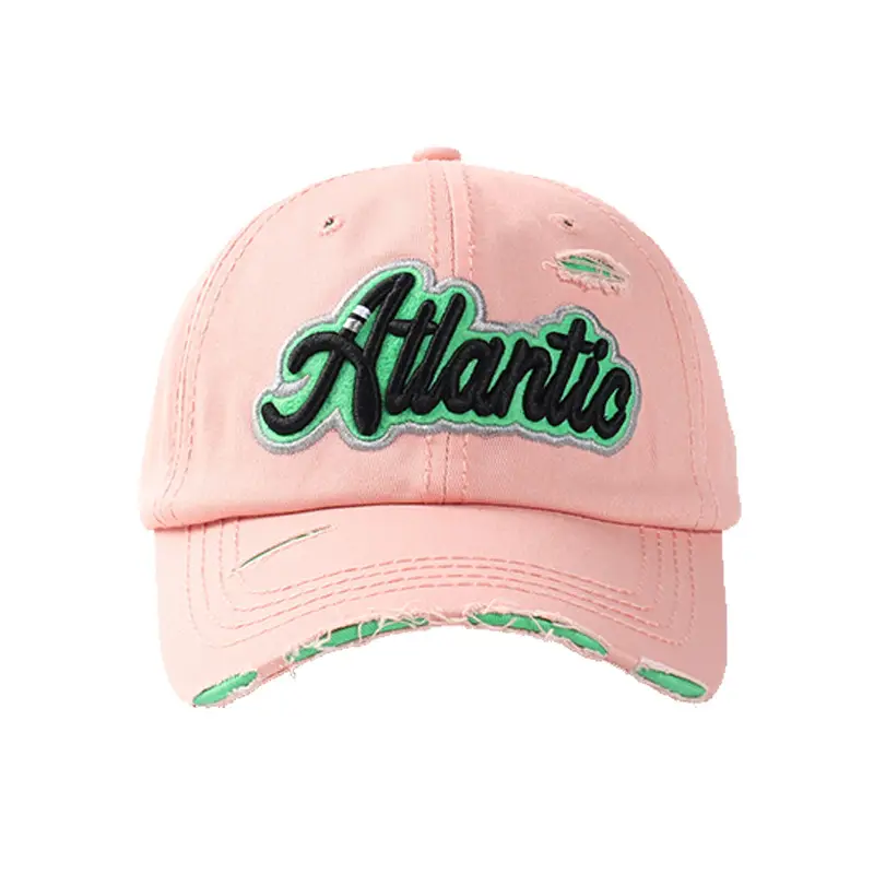Men's American Retro Blue Baseball Cap with "Atlantis" Embroidery - Image 11