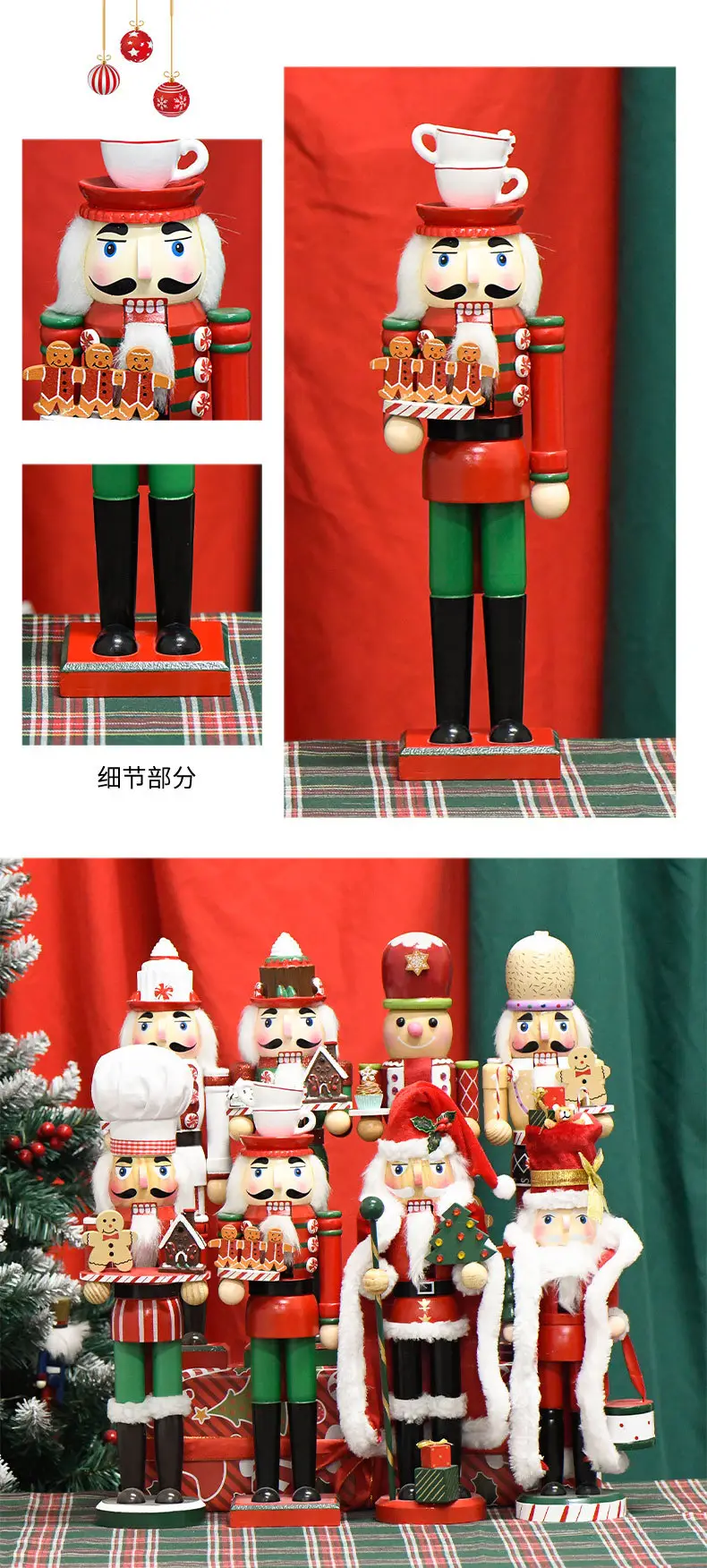 Christmas Nutcracker Soldier Decor 36cm European Craft — feature 3
