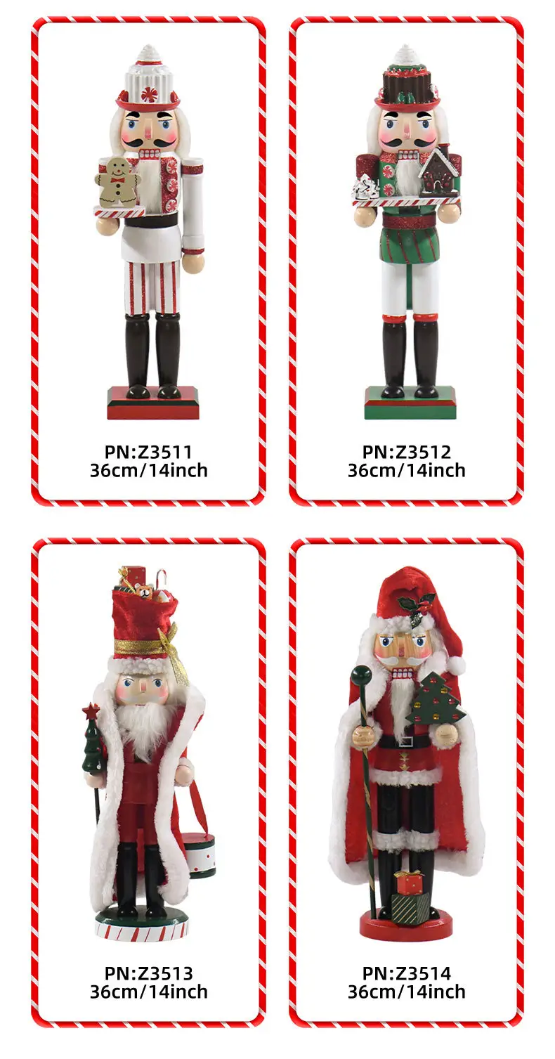 Christmas Nutcracker Soldier Decor 36cm European Craft — feature 6