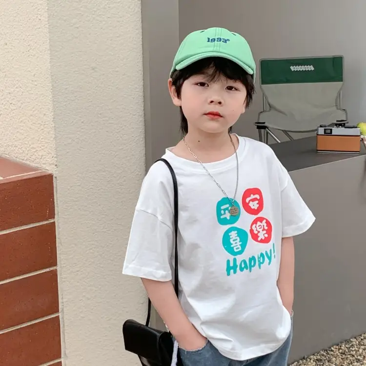 Summer Kids T-Shirt Pure Cotton Boys Girls Half Sleeve 2025 - Image 4