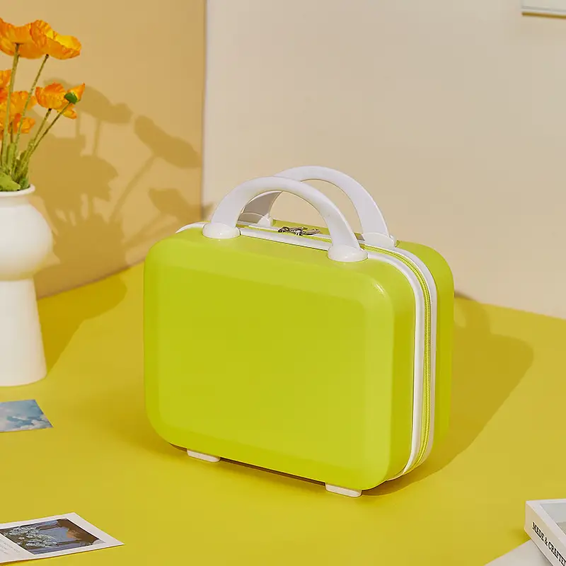 14 Inch Portable Makeup Bag for Women Mini Travel Suitcase - Image 3