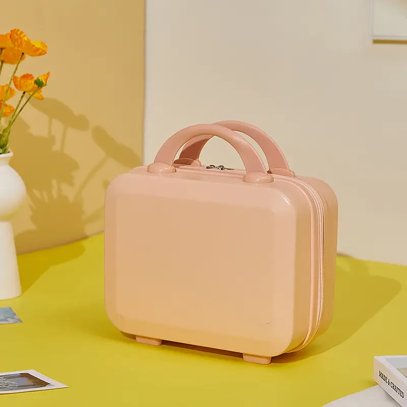 14 Inch Portable Makeup Bag for Women Mini Travel Suitcase - Image 4