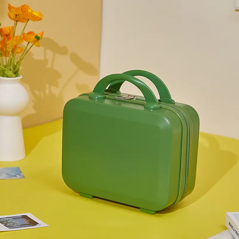14 Inch Portable Makeup Bag for Women Mini Travel Suitcase - Image 5