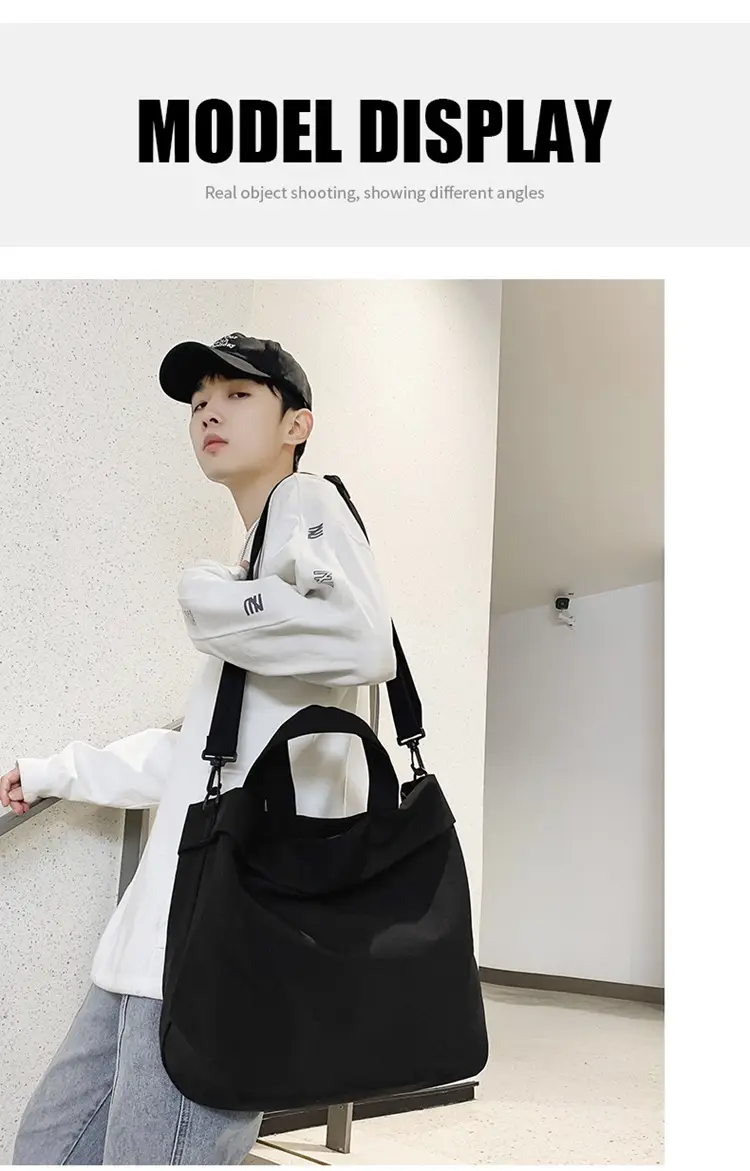 Waterproof Sports Yoga Fitness Bag Black Crossbody — feature 8