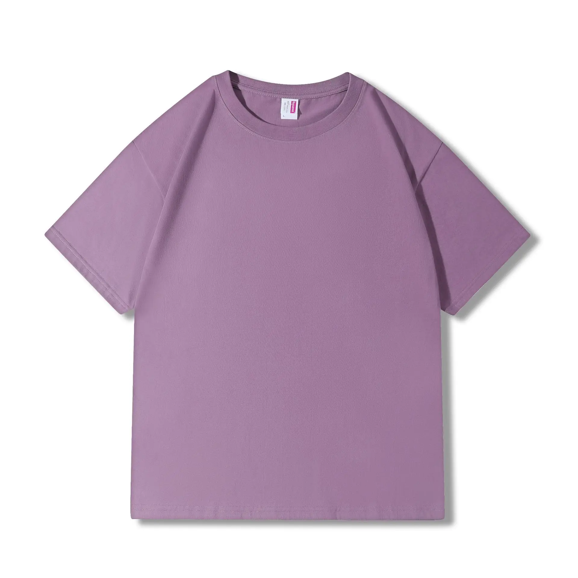 Blue Cotton T-Shirt Round Neck Loose Fit Small