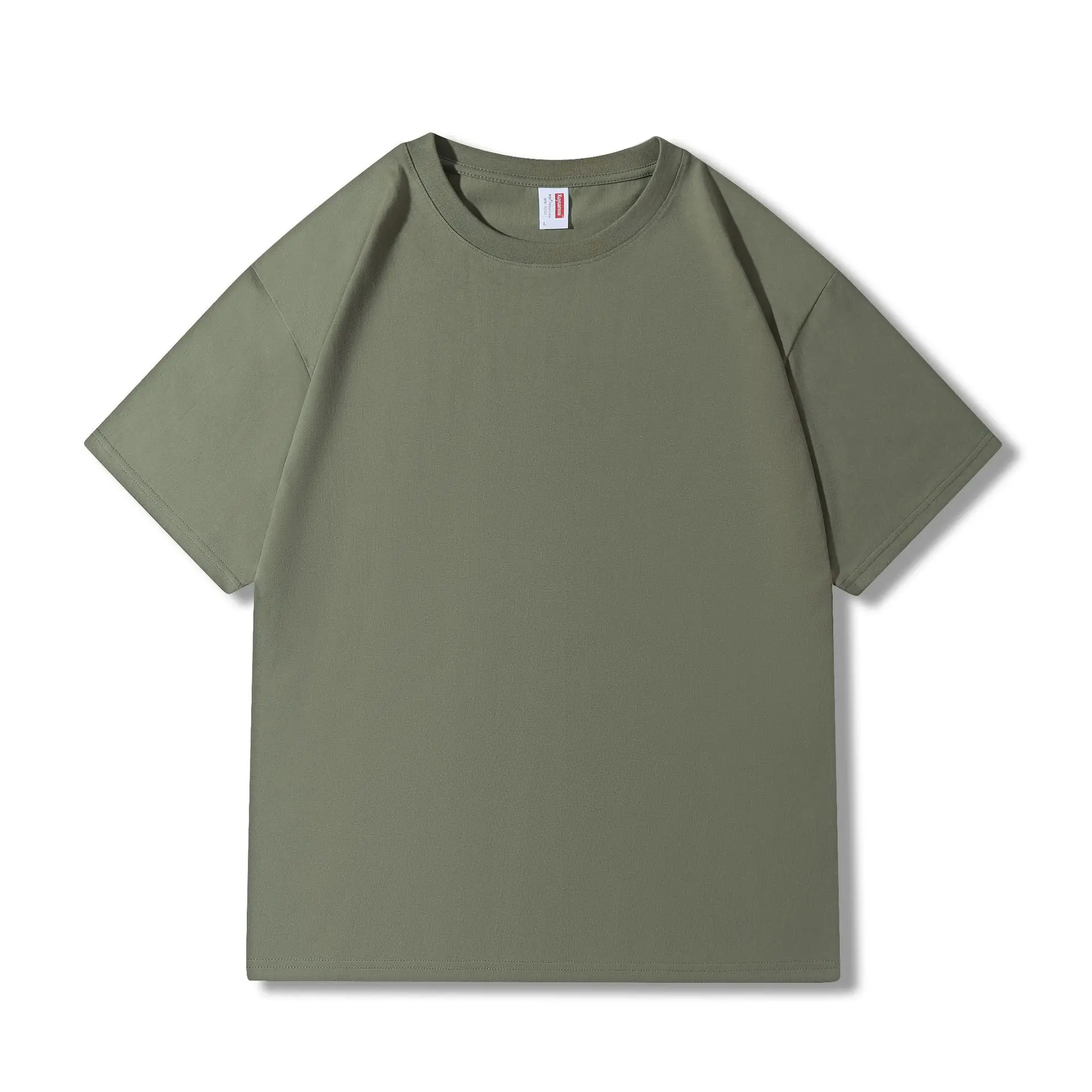 Blue Cotton T-Shirt Round Neck Loose Fit Small