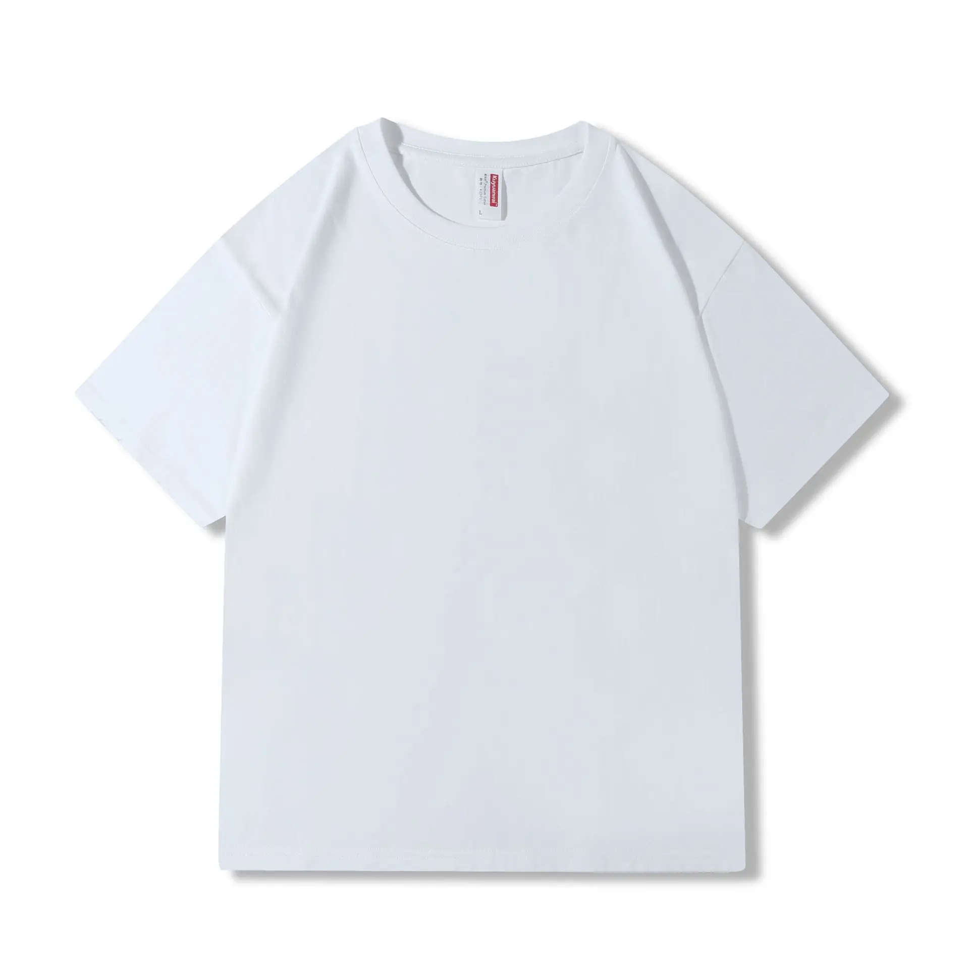 Blue Cotton T-Shirt Round Neck Loose Fit Small