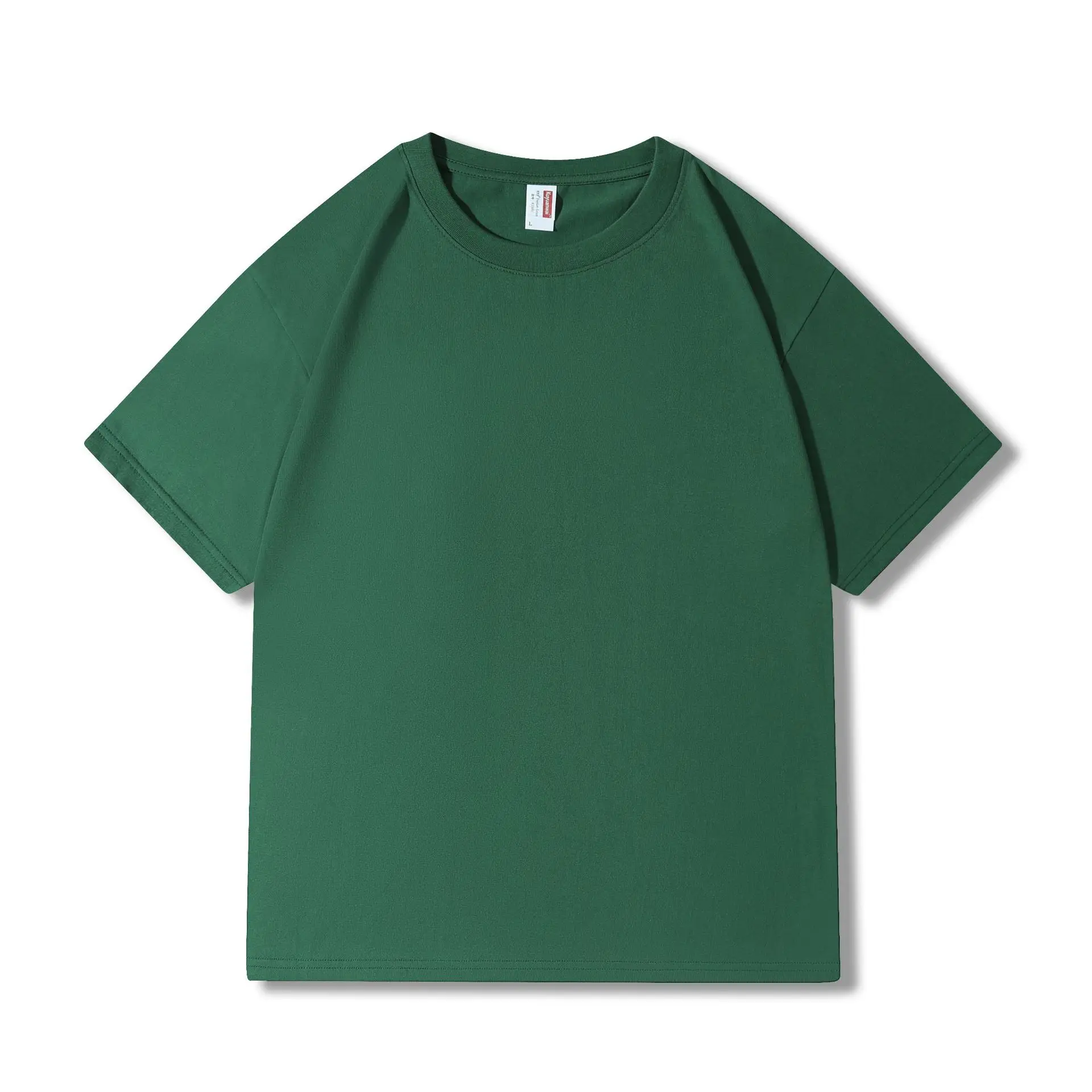 Blue Cotton T-Shirt Round Neck Loose Fit Small