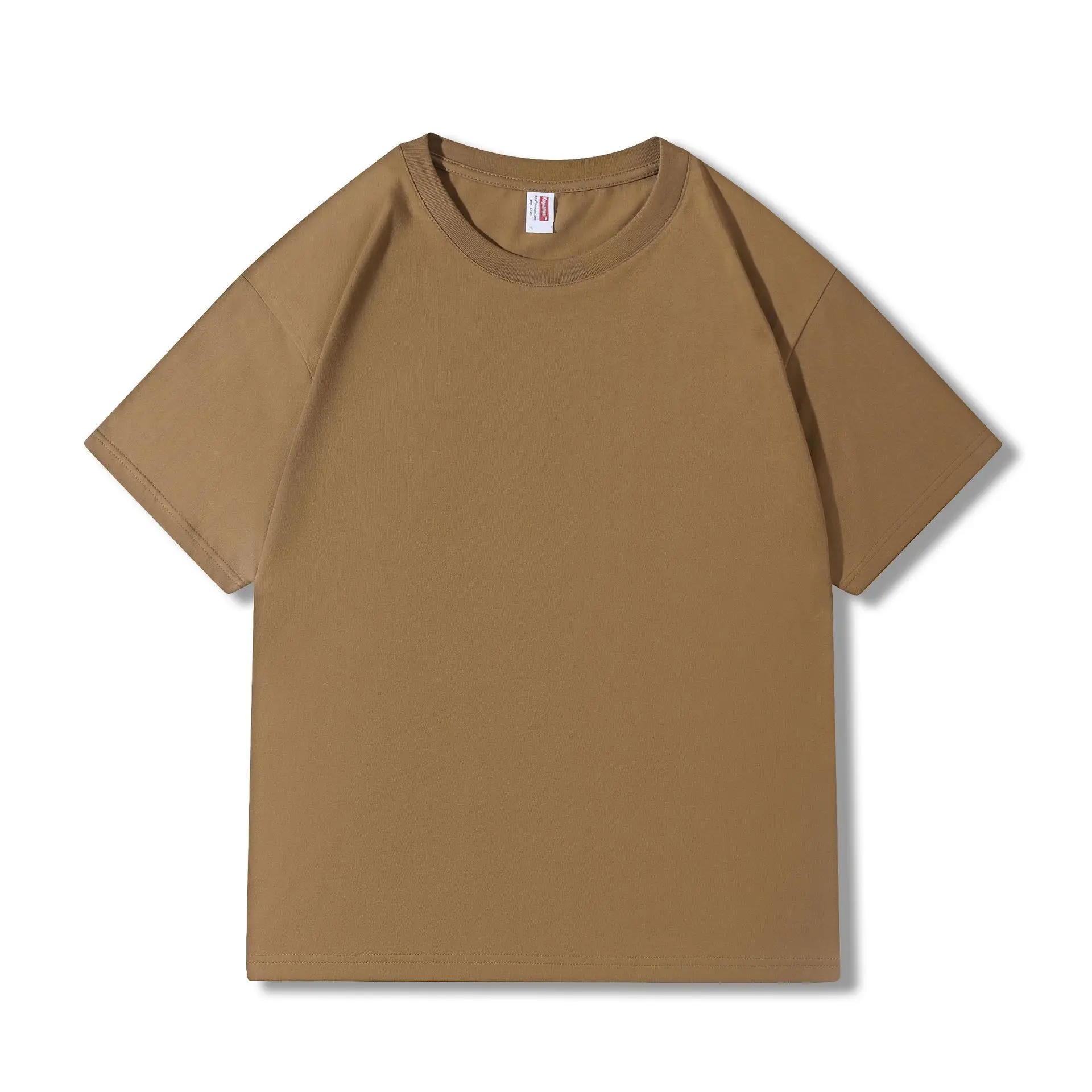 Blue Cotton T-Shirt Round Neck Loose Fit Small