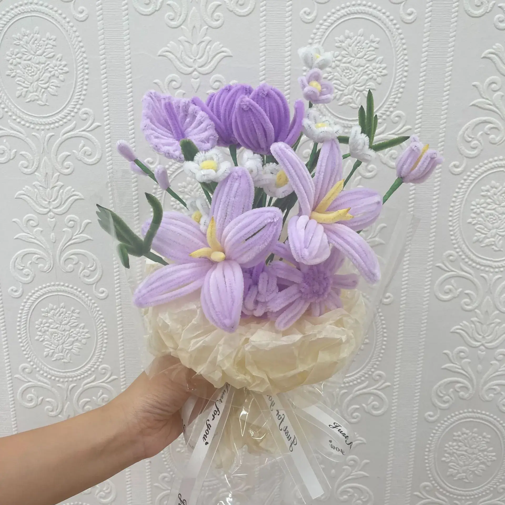 Pink Twist Rose Bouquet with DIY Packaging - Image 16