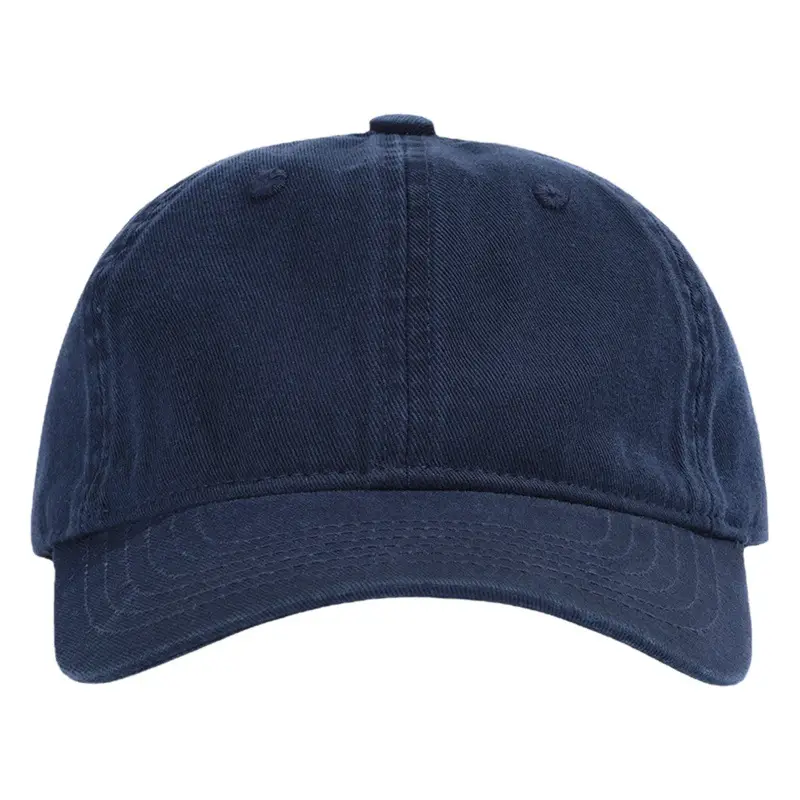Men Blue Washable Baseball Cap Solid Color