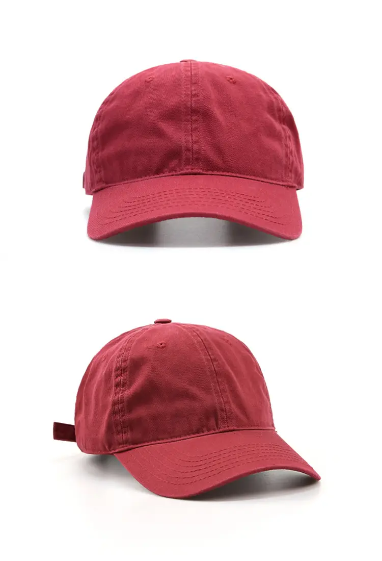 Men Blue Washable Baseball Cap Solid Color — feature 17
