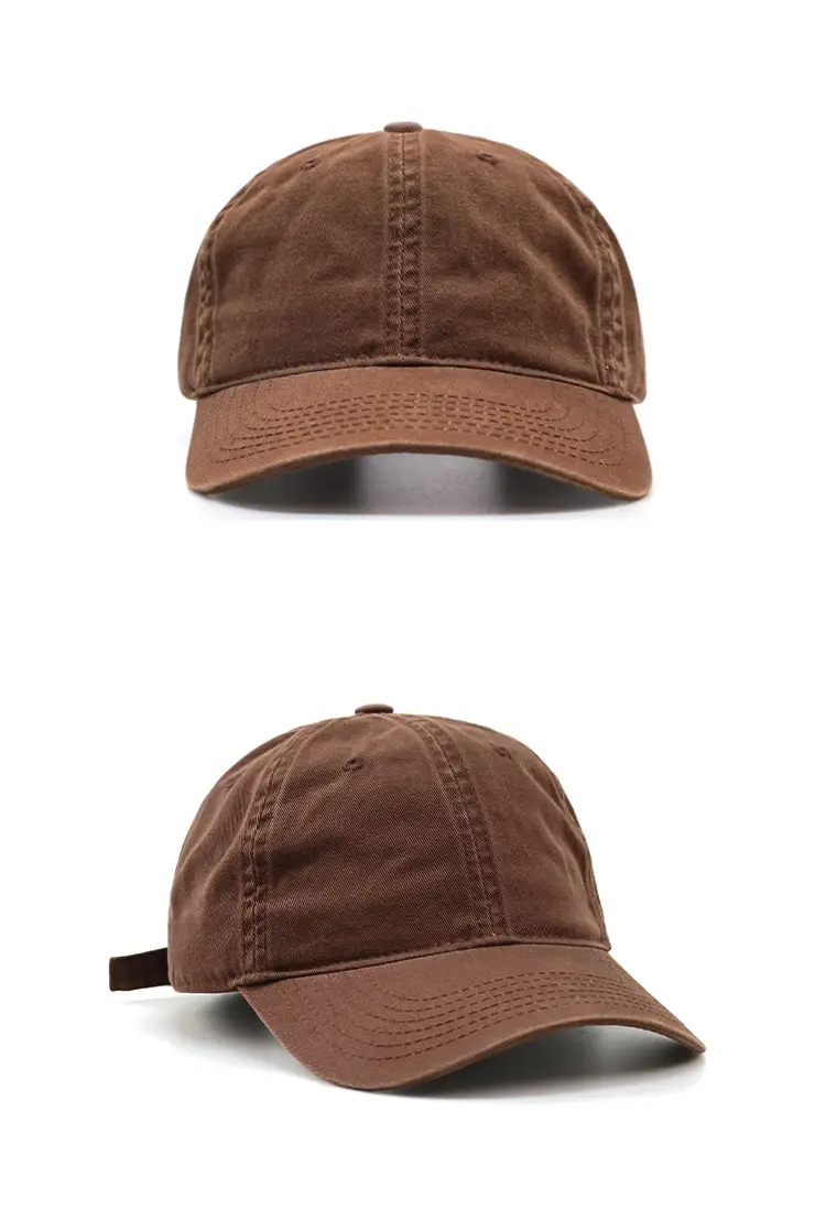 Men Blue Washable Baseball Cap Solid Color — feature 18