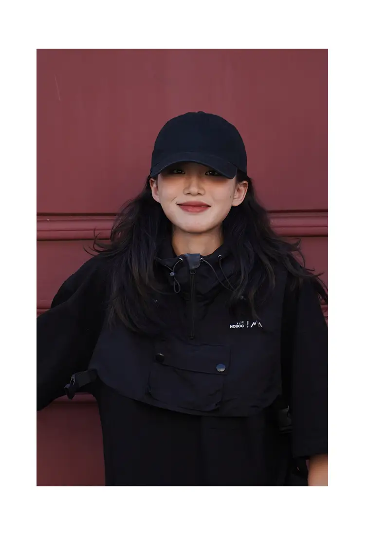 Men Blue Washable Baseball Cap Solid Color — feature 4