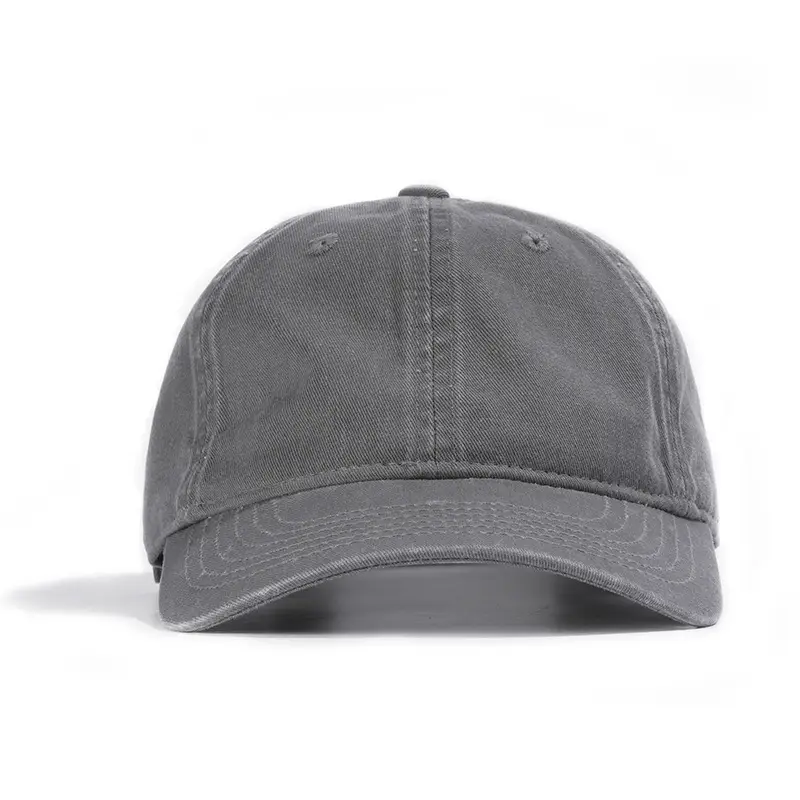 Men Blue Washable Baseball Cap Solid Color - Image 2