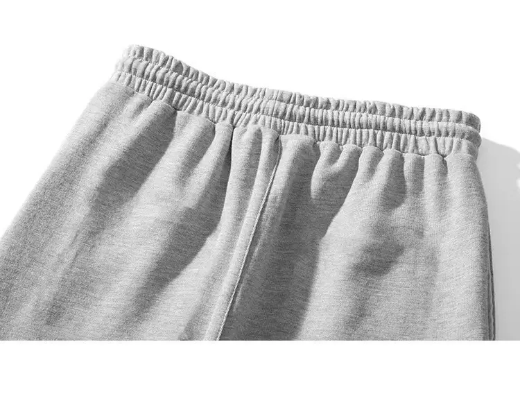Men's Grey Straight Wide Leg Sweatpants Spring Autumn Casual Pants — feature 27