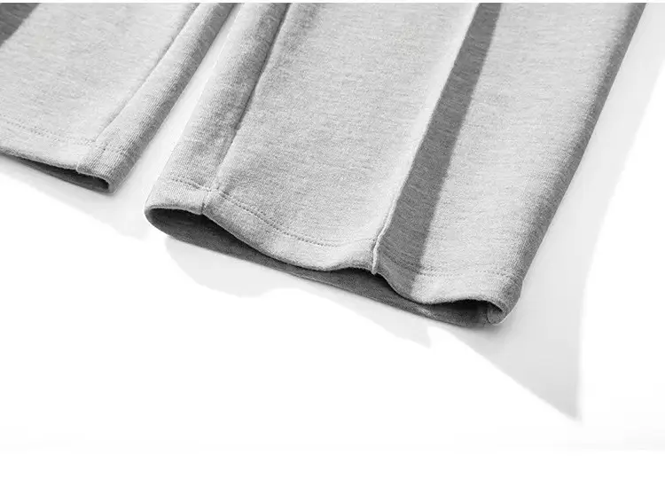 Men's Grey Straight Wide Leg Sweatpants Spring Autumn Casual Pants — feature 30