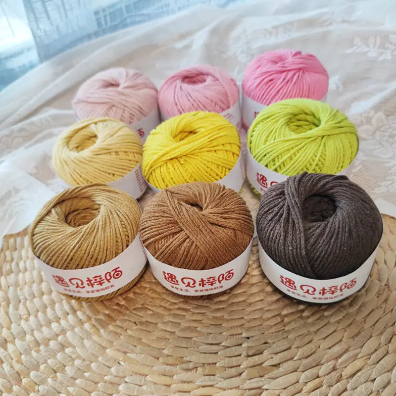 Little Red Riding Book Meets Zi Mo Hollow Bag Braided Line 2.0 Round Cotton Yarn Diy Handmade ins Hand Braided Line