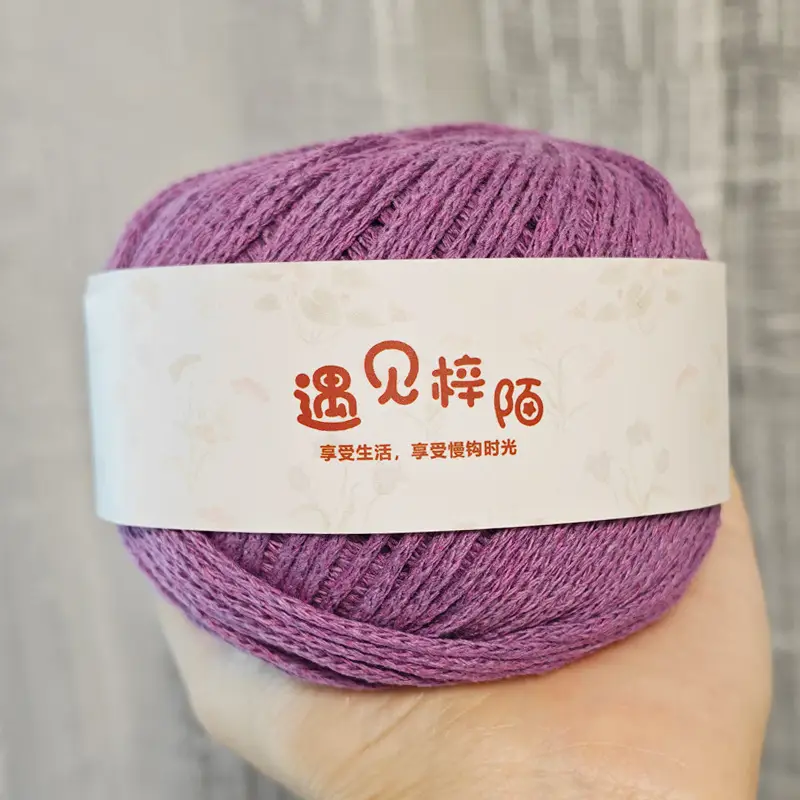 Little Red Riding Book Meets Zi Mo Hollow Bag Braided Line 2.0 Round Cotton Yarn Diy Handmade ins Hand Braided Line