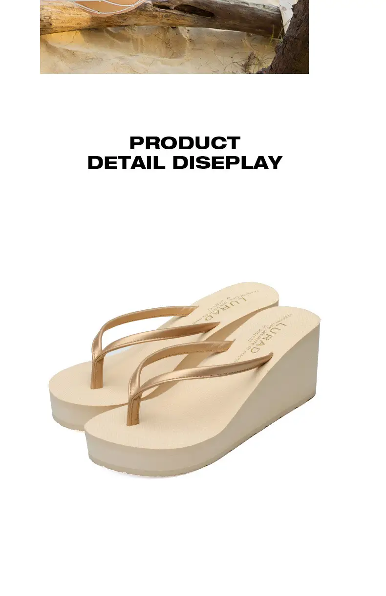 Korean Style Women's High Heel Flip Flops Summer — feature 6