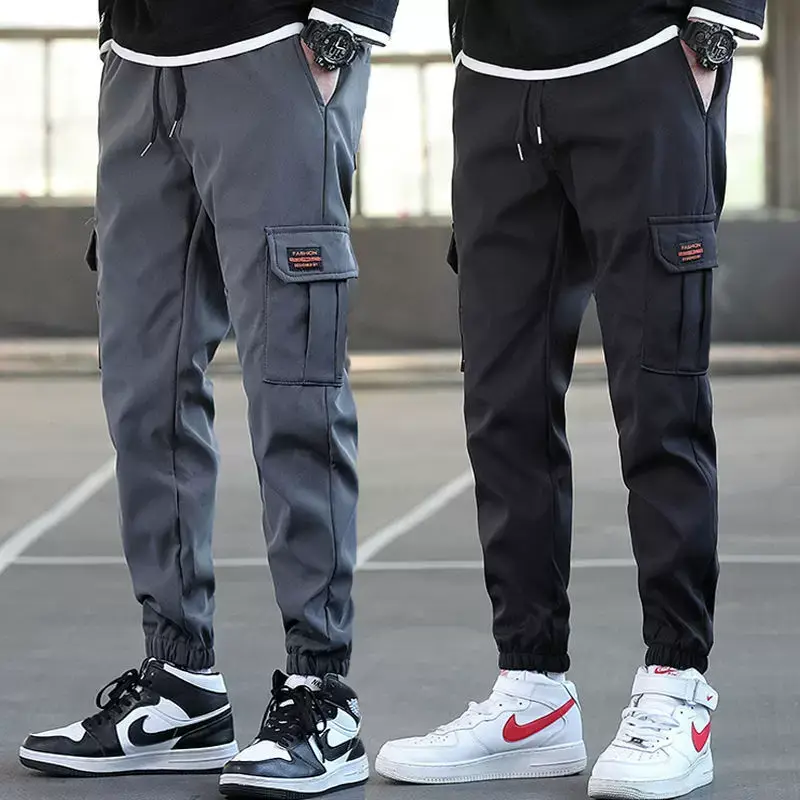 Men Slim Fit Green Cargo Pants 2023 Summer — feature 10