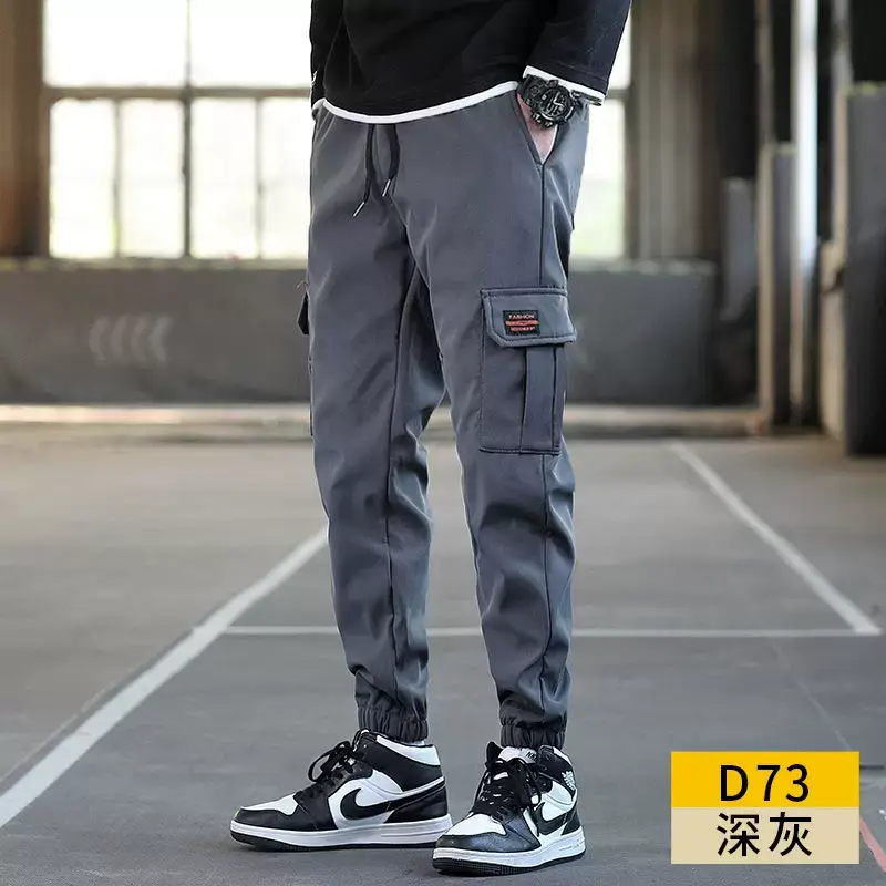 Men Slim Fit Green Cargo Pants 2023 Summer — feature 3