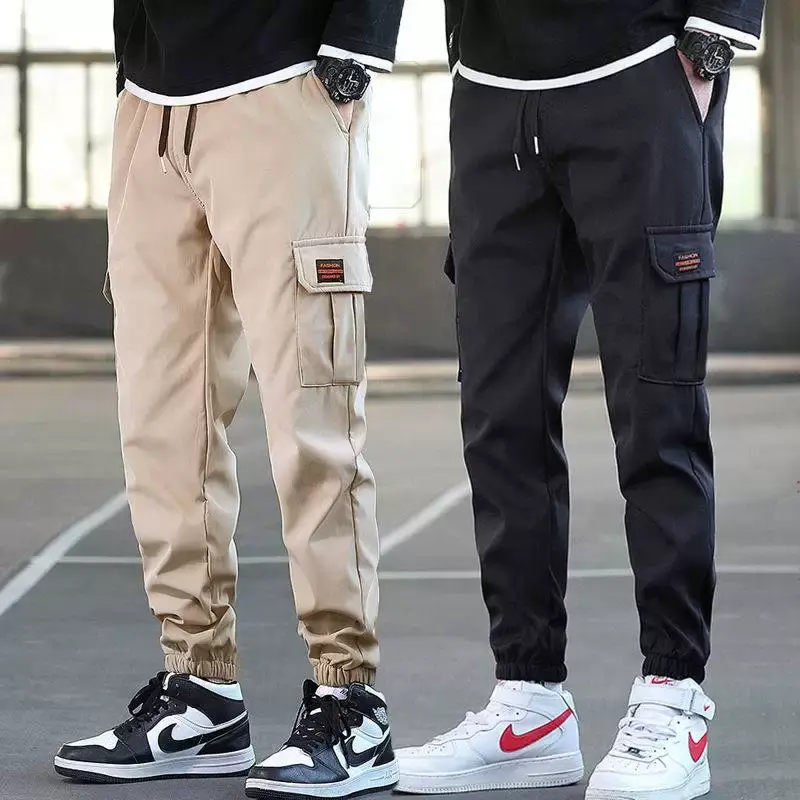 Men Slim Fit Green Cargo Pants 2023 Summer — feature 9