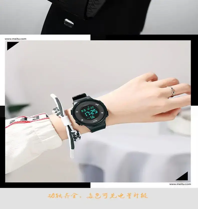 Blue Digital Waterproof Watch for Men Women Teens — feature 10