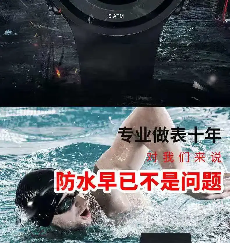 Blue Digital Waterproof Watch for Men Women Teens — feature 2