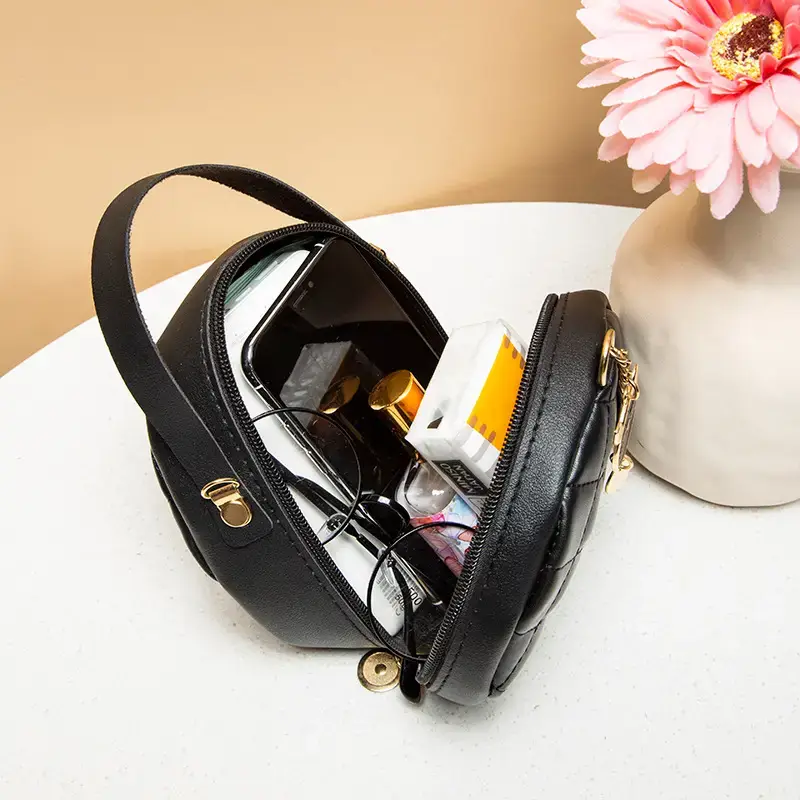 Women's Mini Chain Bag Black Shoulder Crossbody