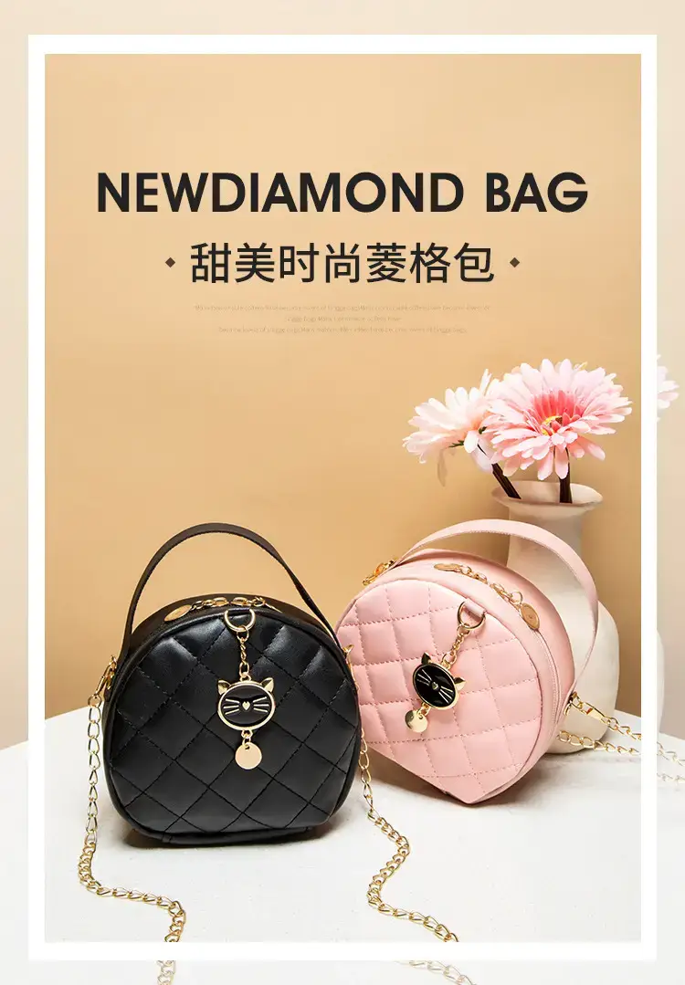Women's Mini Chain Bag Black Shoulder Crossbody — feature 1