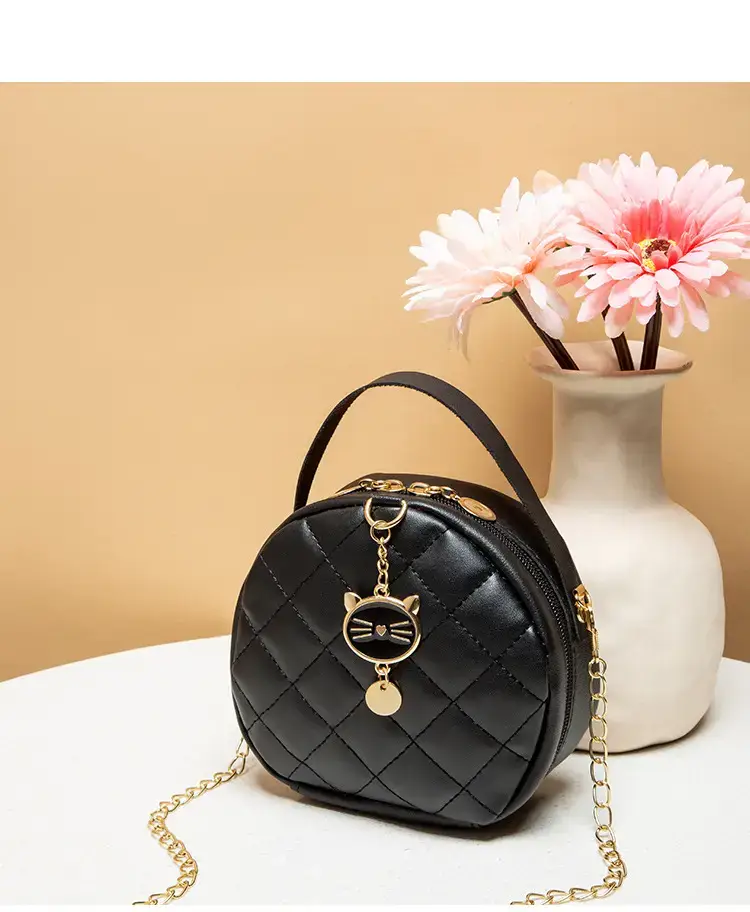 Women's Mini Chain Bag Black Shoulder Crossbody — feature 10