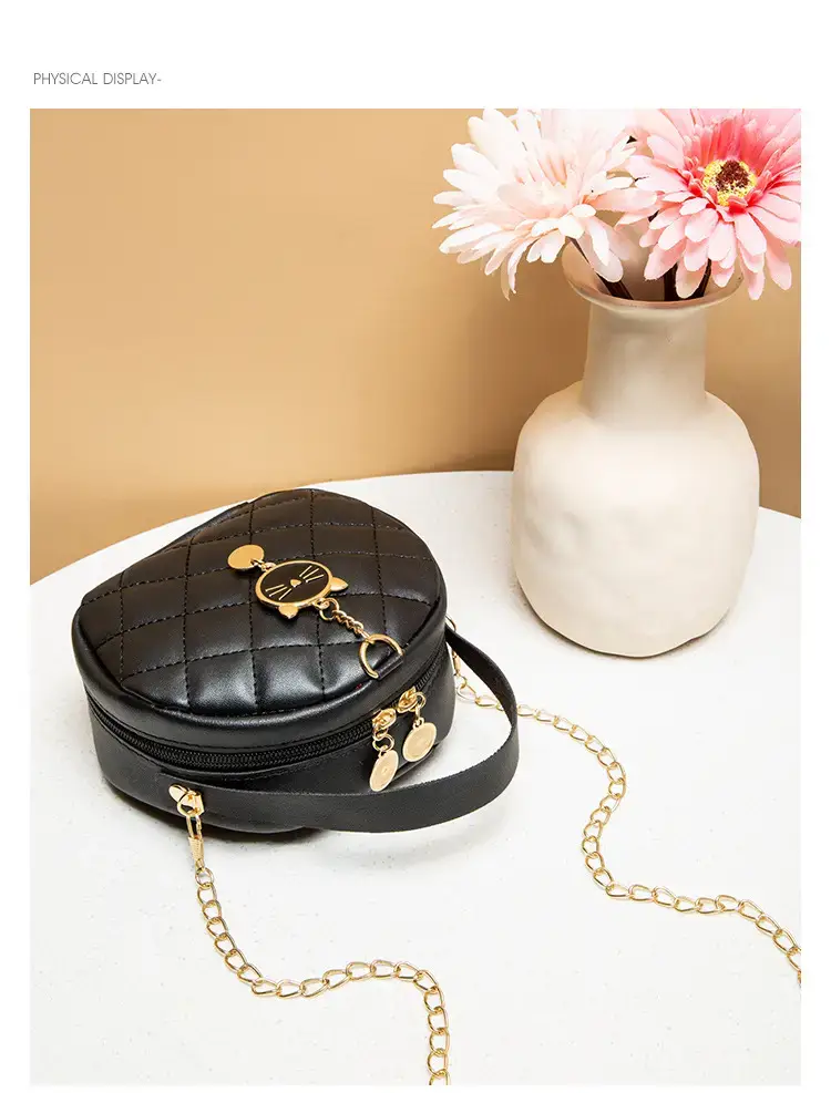Women's Mini Chain Bag Black Shoulder Crossbody — feature 12