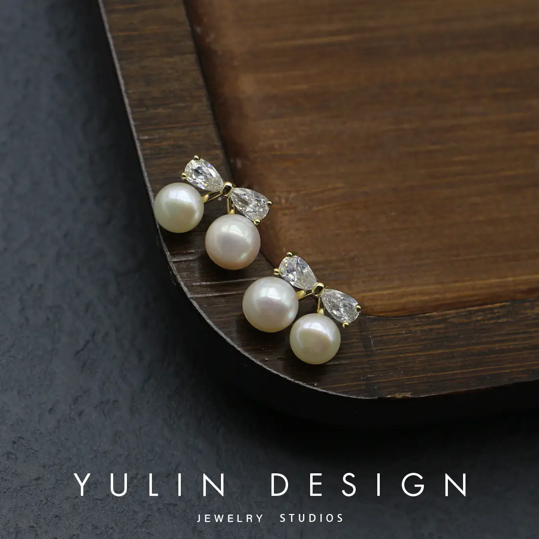 S925 Silver Pearl Zircon Bow Earrings for Women - Image 5